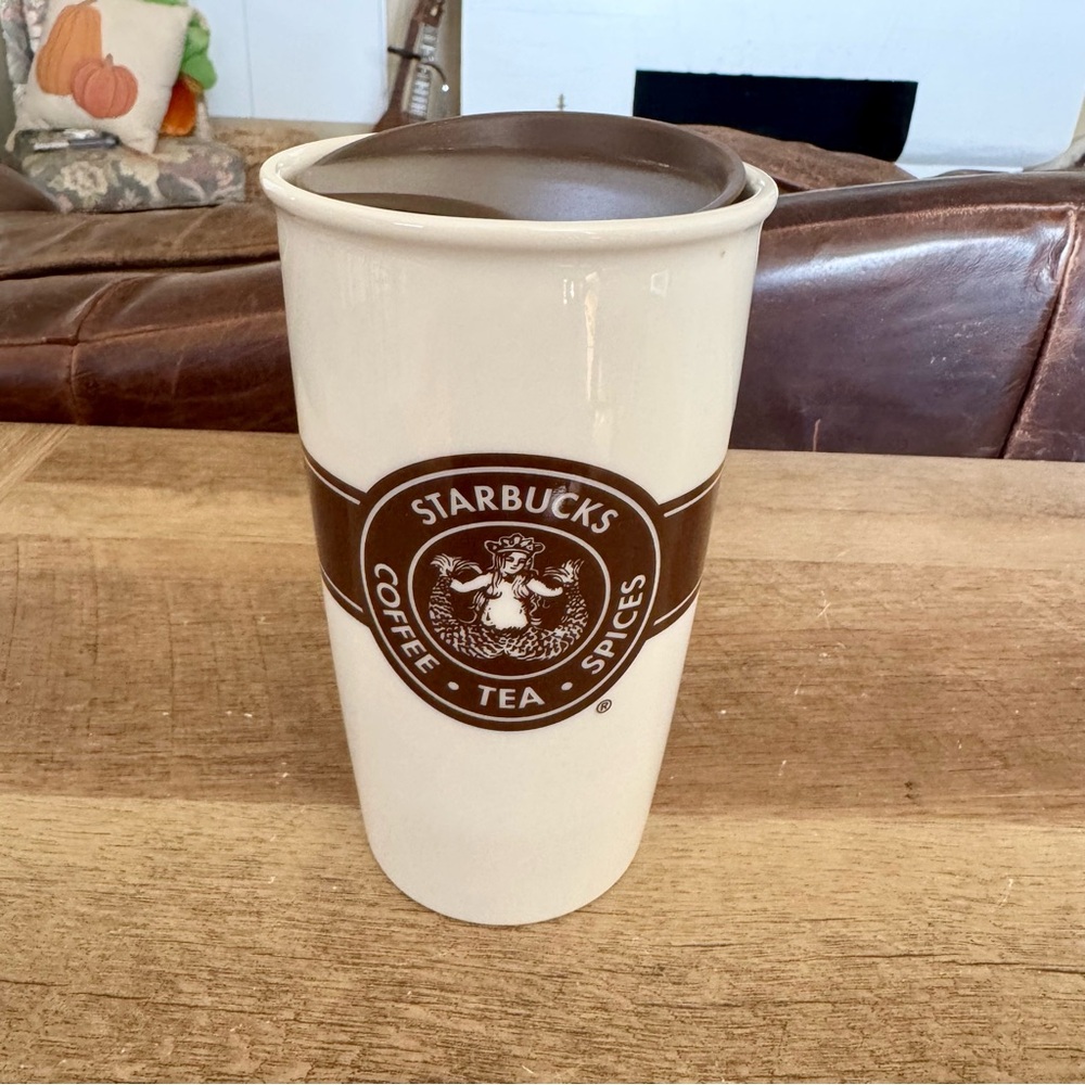 Starbucks 2016 Siren Mermaid Brown Coffee Mug Cup Travel 12oz Tumbler